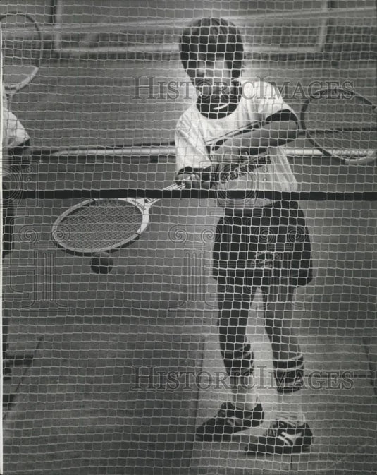 1978 Press Photo Youngster At Pepsi-Coal Mobile Tennis Program In Birmingham - Historic Images