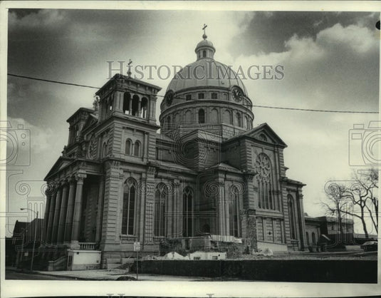 1978 Press Photo Outside view St. Josaphat's Basilica - mjb92439 - Historic Images