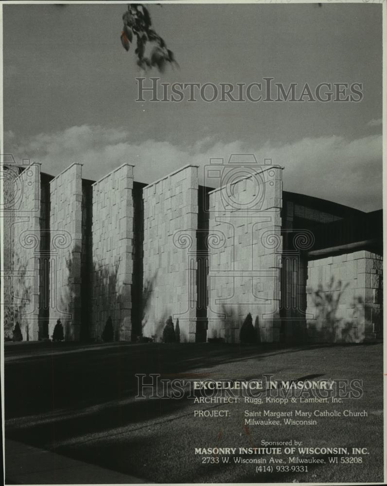 1978 Press Photo St. Margaret Mary Catholic Church in Milwaukee, Wisconsin - Historic Images