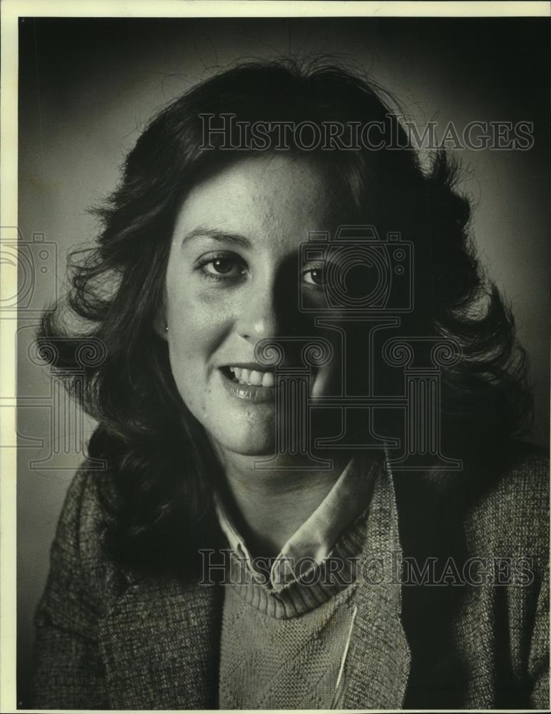 1985 Press Photo Mary Schmitt Journal Sports Reporter - mjb93751 - Historic Images