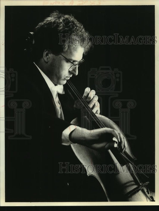 1991 Press Photo Ronald Shaggier Principal Cellist Milwaukee Symphony Orchestra - Historic Images