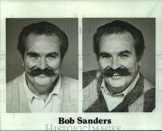 1987 Press Photo WISN radion disc jockey Bob Sanders Wisconsin - mjb94412 - Historic Images