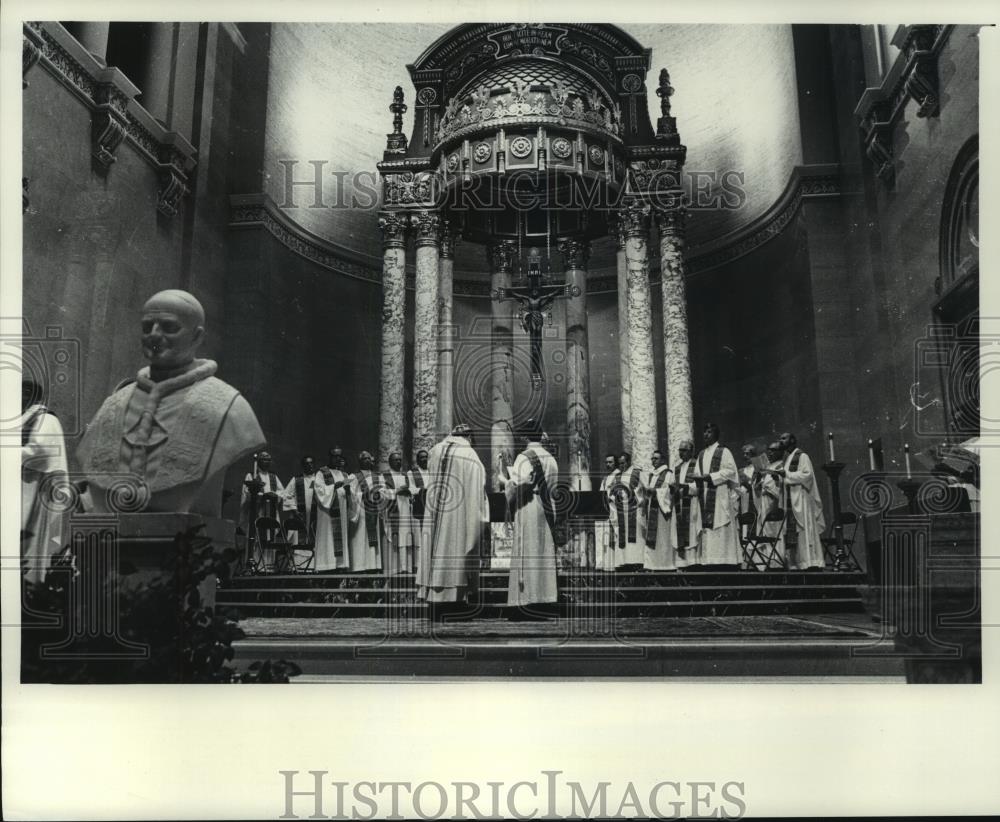 1978 Press Photo Mass for deceased Pope Paul VI, St. John Cathedral, Milwaukee - Historic Images