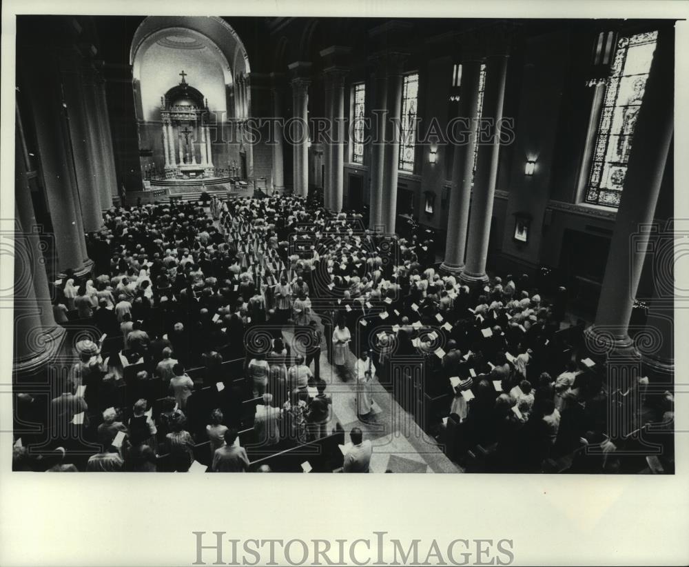 1978 Press Photo Memorial mass for Pope Paul VI at St. John Cathedral - Historic Images