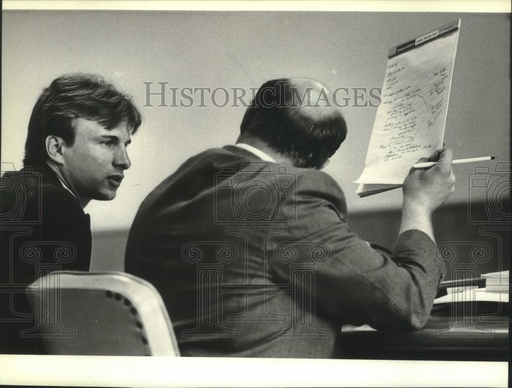 1982 Press Photo Firefighter Frank J Rzepkowski Found Guilty in Waukesha - Historic Images