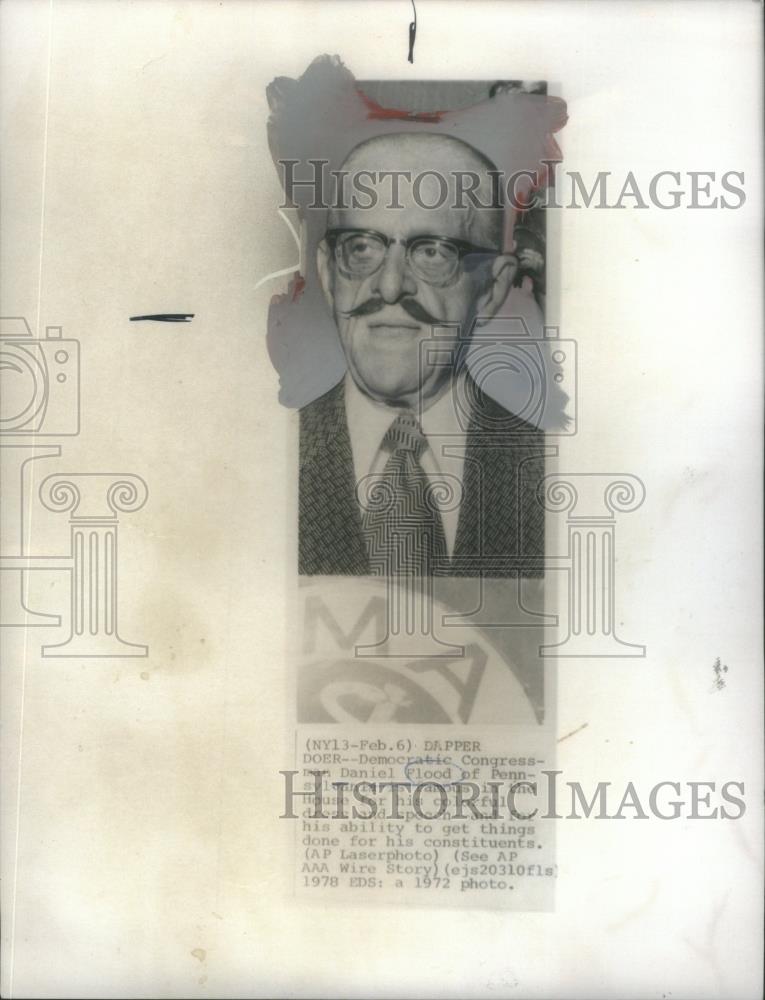 1972 Press Photo Daniel Floyd Pennsylvania Democratic Congressman - RSA74381 - Historic Images