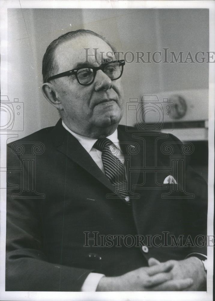 1969 Press Photo Cicero John Karner police department Chicago Sheriff - Historic Images