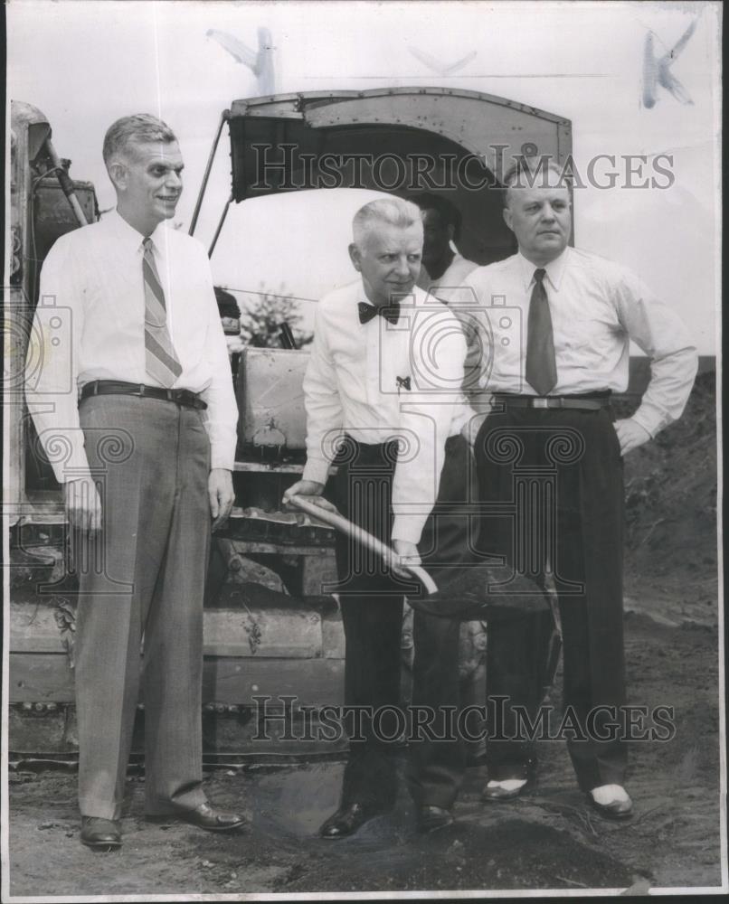 1950 Press Photo President Cadman University Chicago Nyholms Northwestern - Historic Images