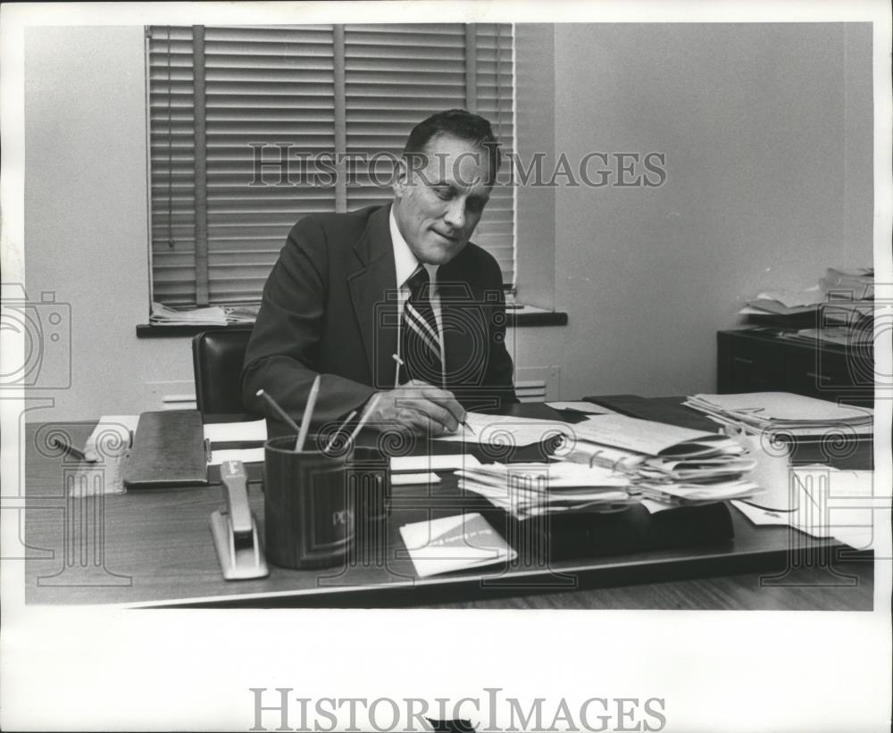 1978 Press Photo Birmingham, Alabama Police Officer George Wall - abna18914 - Historic Images