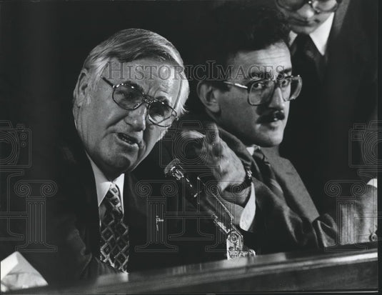 1982 Press Photo Russell Yarbrough and John Katopodis, Birmingham - abna18999 - Historic Images