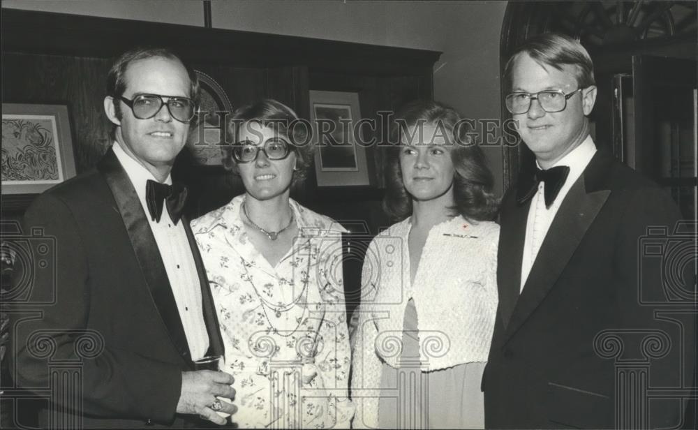 1979 Press Photo Mr. &amp; Mrs. Veal, Mr. &amp; Mrs. Howard Donovan, Alabama fundraiser - Historic Images