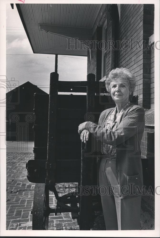 1987 Press Photo Mabel Waits, Bessemer Hall of History, Centennial Celebration - Historic Images