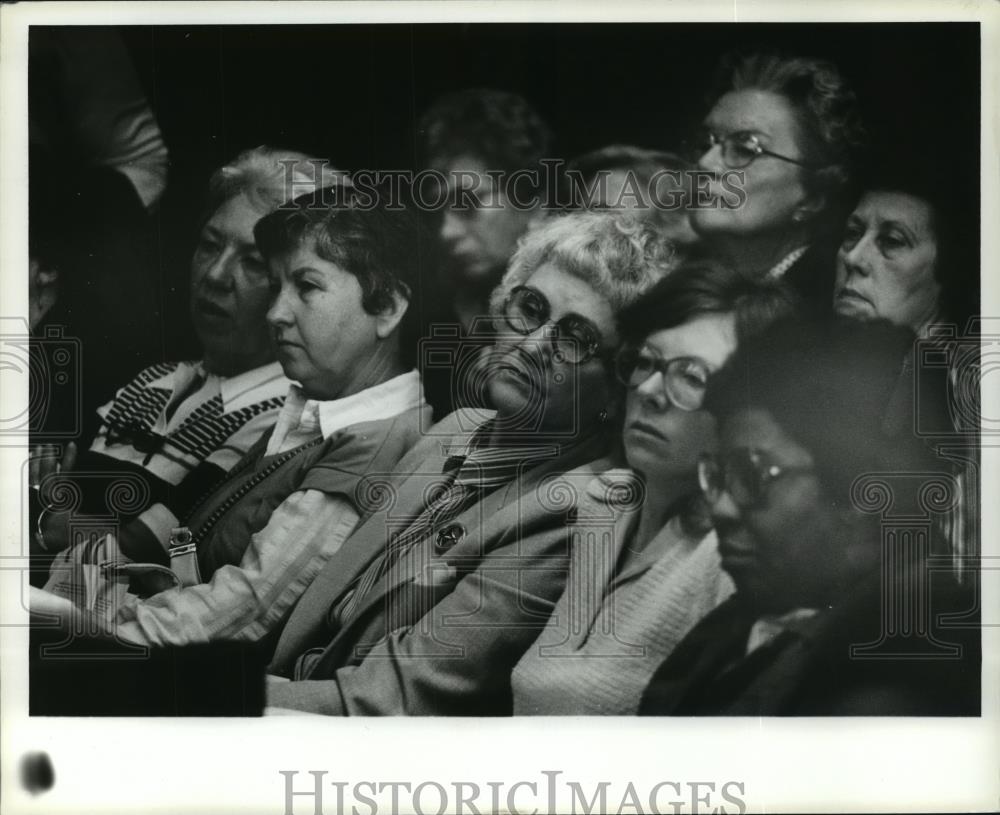 1981 Press Photo Council Audience in Birmingham, Alabama City Council Meeting - Historic Images