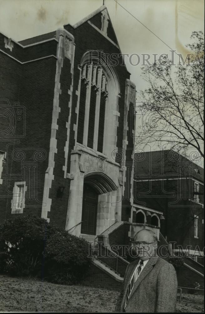 1981 Press Photo McCoy United Methodist, Reverend Owen, Birmingham, Alabama - Historic Images