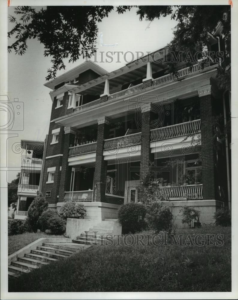 1980 Press Photo Rose Ann apartments in Birmingham Southside district - Historic Images