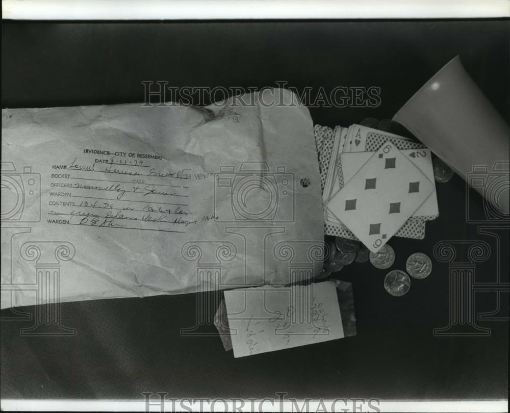 1979 Press Photo Bessemer, Alabama Police Department Evidence - abna21485 - Historic Images