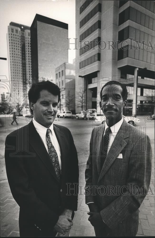 1987 Press Photo Frank Bromberg III and Jarvis E. Patton, Birmingham - abna21961 - Historic Images