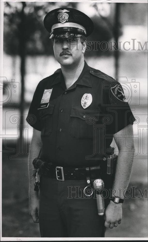 1989 Press Photo Birmingham Police Department Officer Steven Thrash - abna22005 - Historic Images