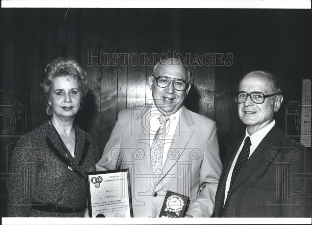 1983 Press Photo Herb Birnbaum, Court Volunteer, Betty Osborne, Charles Nice - Historic Images