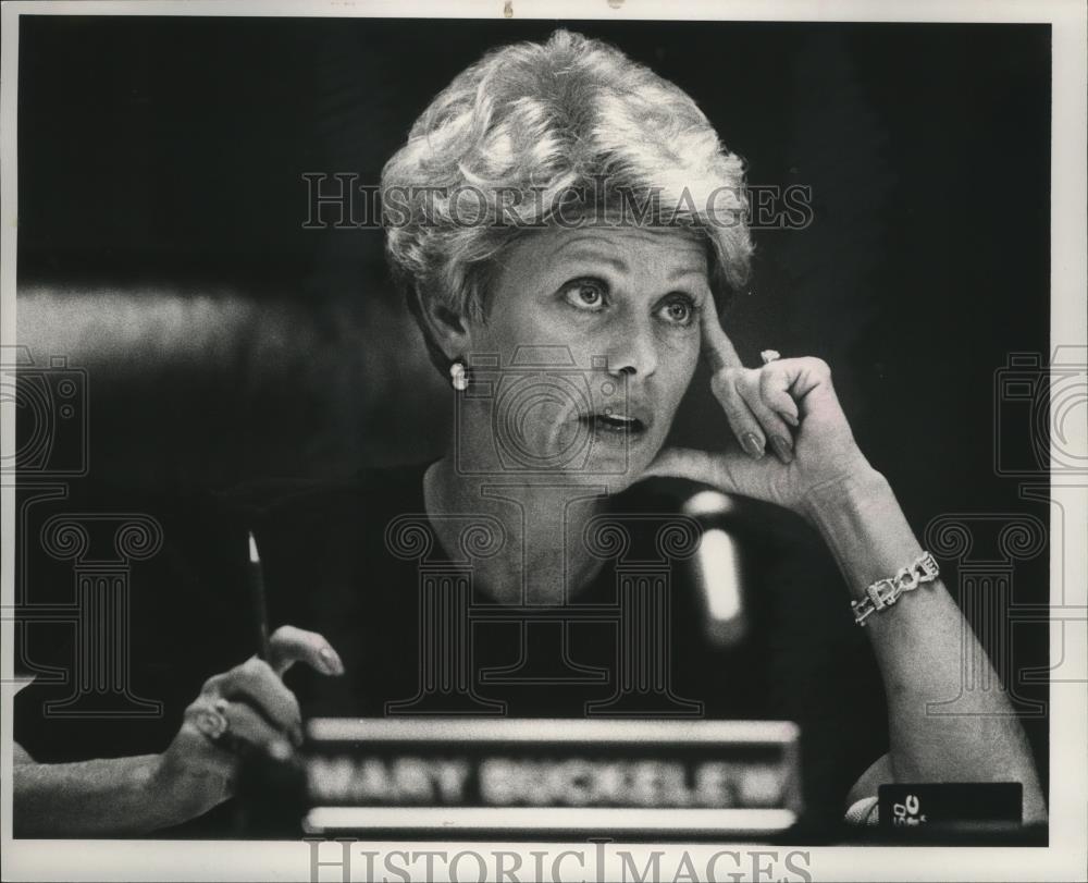 1991 Press Photo Mary Buckelew, Jefferson County Commissioner, Alabama - Historic Images