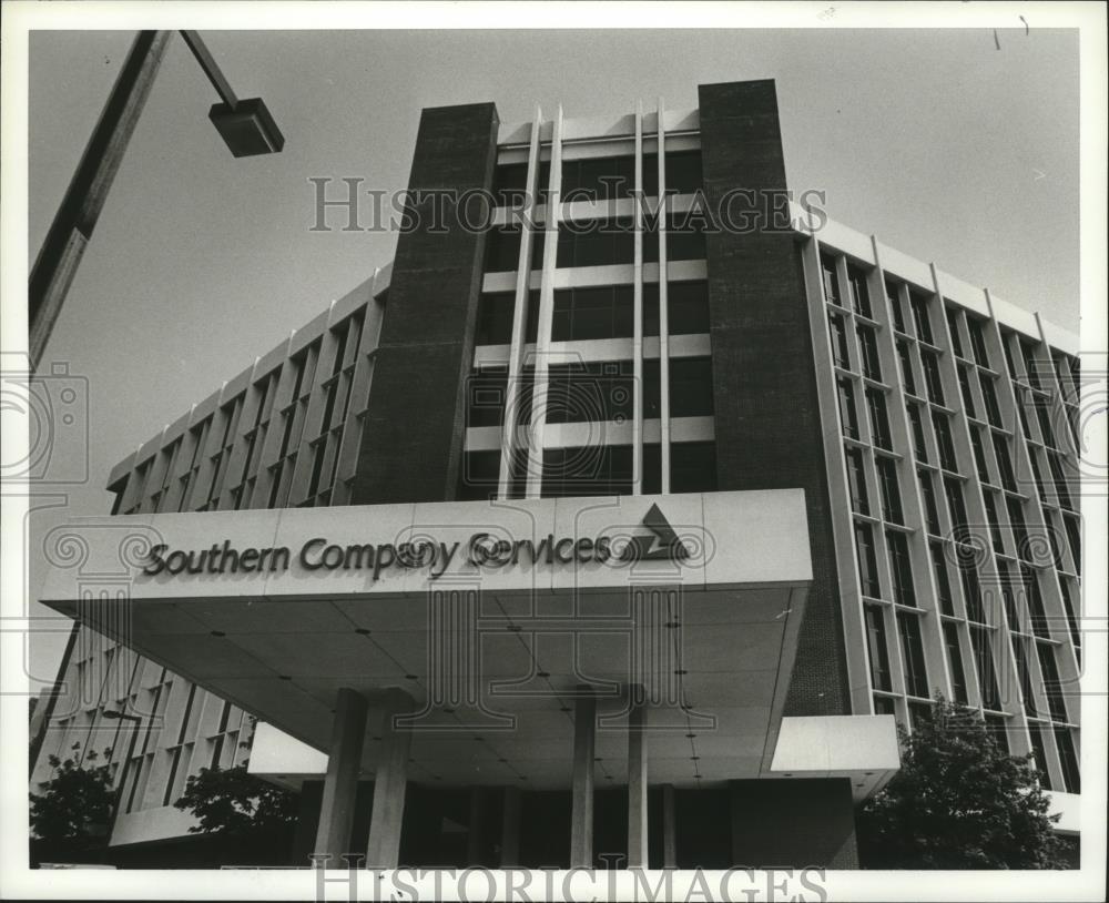 1981 Press Photo Southern Company Services building, Birmingham, Alabama - Historic Images