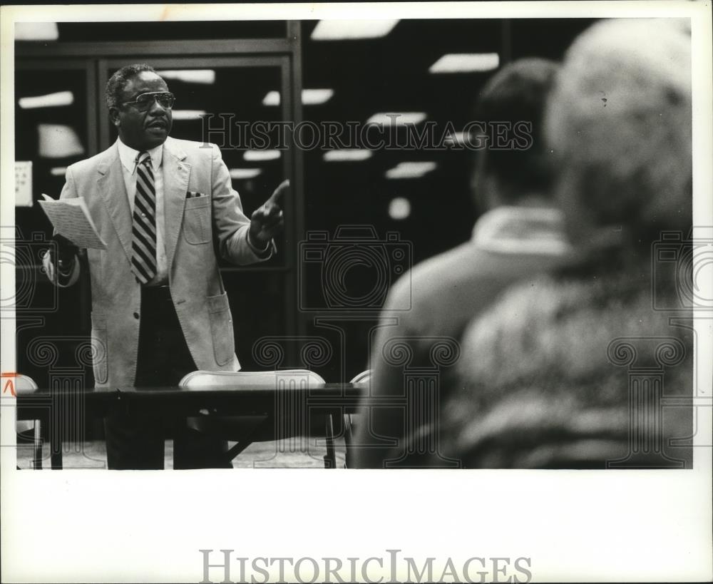 1981 Press Photo Birmingham Alabama Candidate for City Council Eddie Blankenship - Historic Images