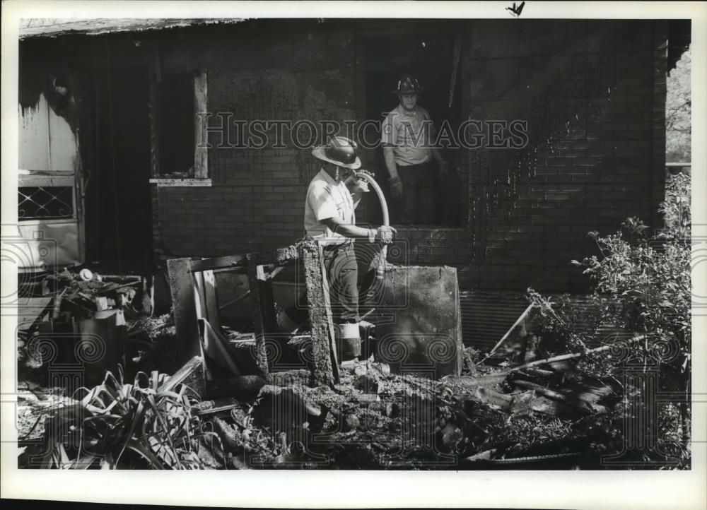1980 Press Photo Pauline Hatcher died in Fire in this Birmingham, Alabama Home - Historic Images