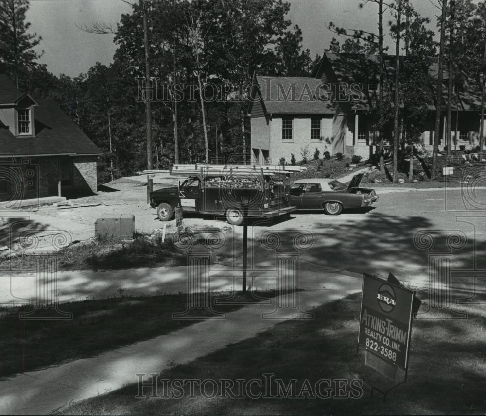 1977 Press Photo Birmingham, Alabama Lot Construction in Neighborhoods - Historic Images