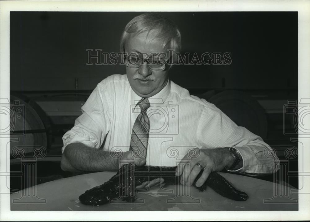 1987 Press Photo Dr. Gordon R. Ultsch, University of Alabama biologist - Historic Images