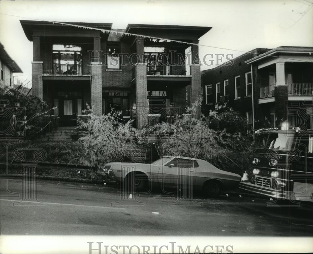 Press Photo Home destroyed by fire in Birmingham - abna23388 - Historic Images