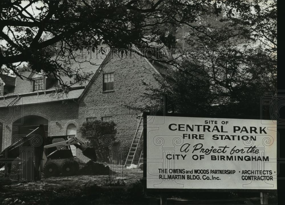 1979 Press Photo Central Park Fire Station Renovation, Birmingham, Alabama - Historic Images