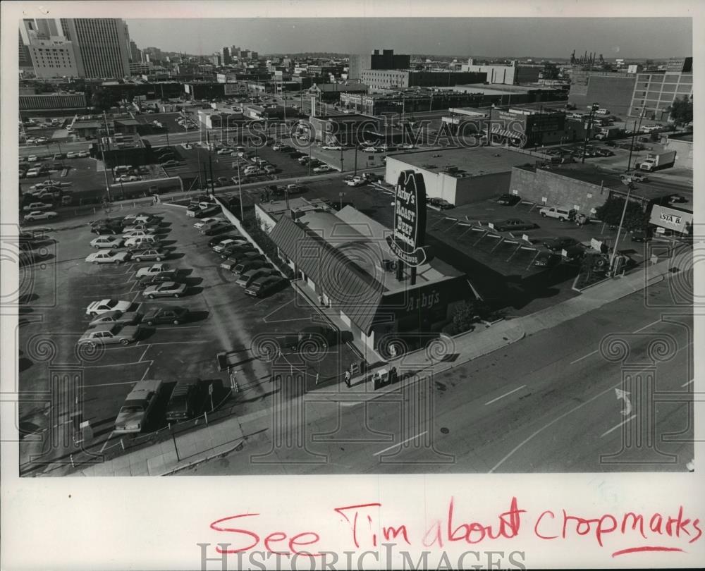 1987 Press Photo Site of proposed medical center, Birmingham,Alabama - abna23637 - Historic Images