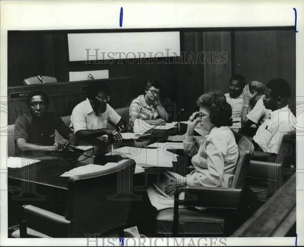 1986 Press Photo Citizens Advisory Board meeting Birmingham, Citizen Plan - Historic Images