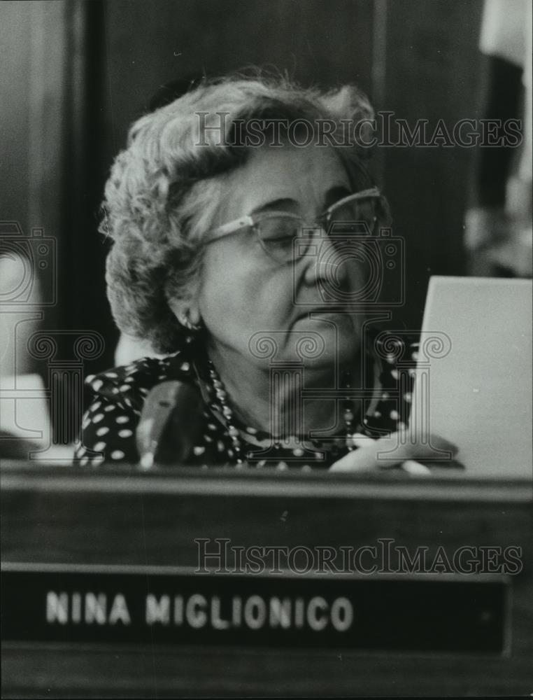 1982 Press Photo Nina Miglionico of the Birmingham, Alabama City Council - Historic Images
