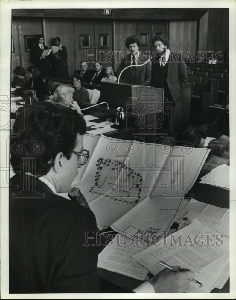 1986 Press Photo Birmingham, Alabama City Council Meeting discusses Zoning - Historic Images