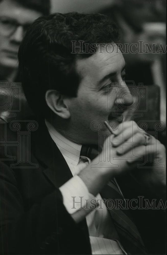 1985 Press Photo Birmingham, Alabama City Council Member John Katopodis - Historic Images