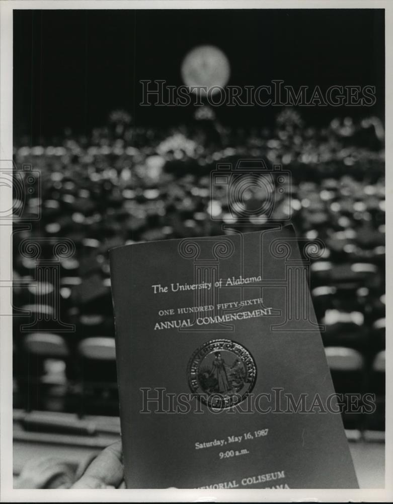 Press Photo Alabama Graduation at Tuscaloosa Universities University of Alabama - Historic Images