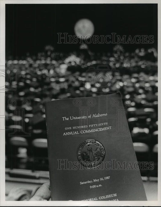Press Photo Alabama Graduation at Tuscaloosa Universities University of Alabama - Historic Images