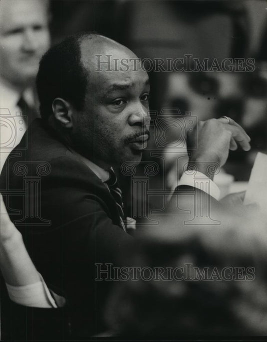 1985 Press Photo Jeff Germany, Birmingham City Council, Alabama - abna24128 - Historic Images