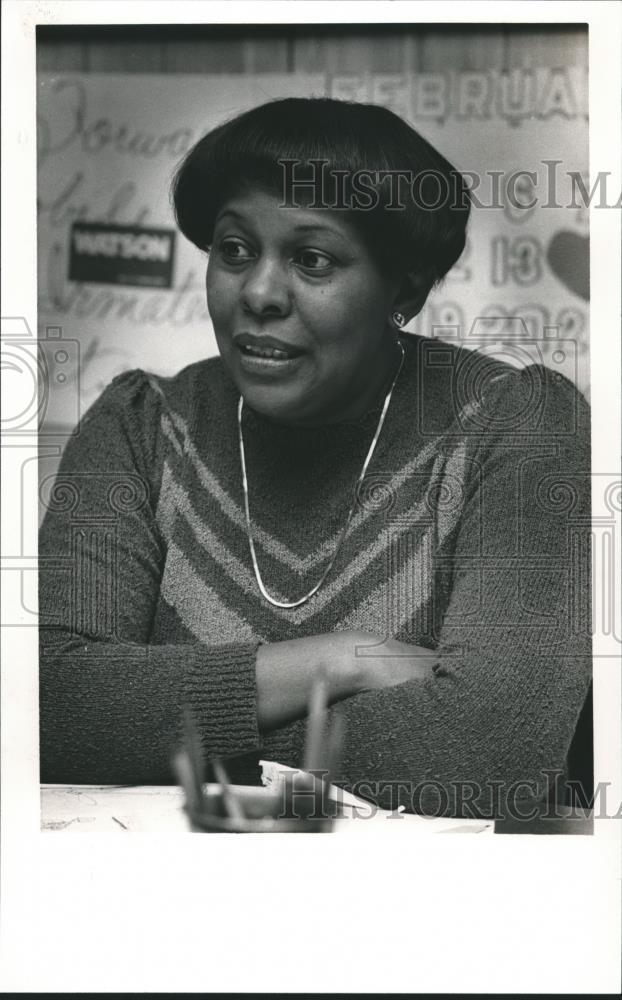 1985 Press Photo Irmatean Watson, Mobile City Council, Alabama - abna24501 - Historic Images