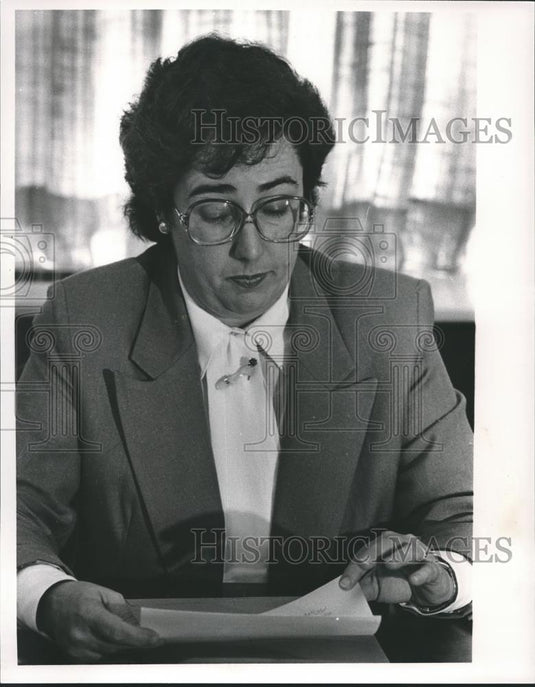 Press Photo Birmingham Board of Education Member Belle Stoddard - abna24567 - Historic Images