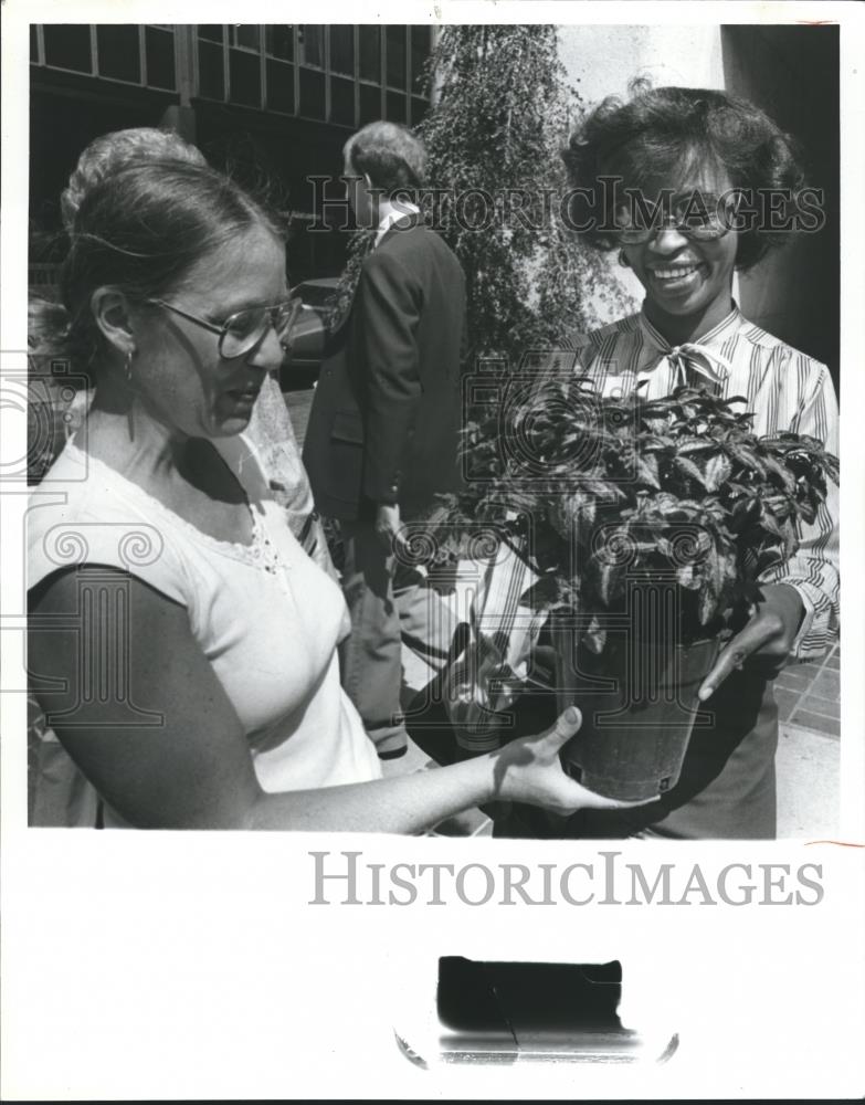 1980 Press Photo Edith Fortner, Gloris Street, Birmingham&#39;s &quot;C&#39;mon down&quot; event - Historic Images