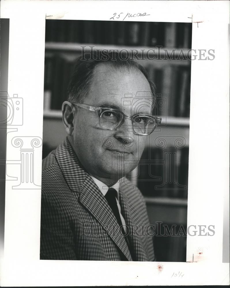 Press Photo Dean Frederick W. Conner, University of Alabama - abna25253 - Historic Images