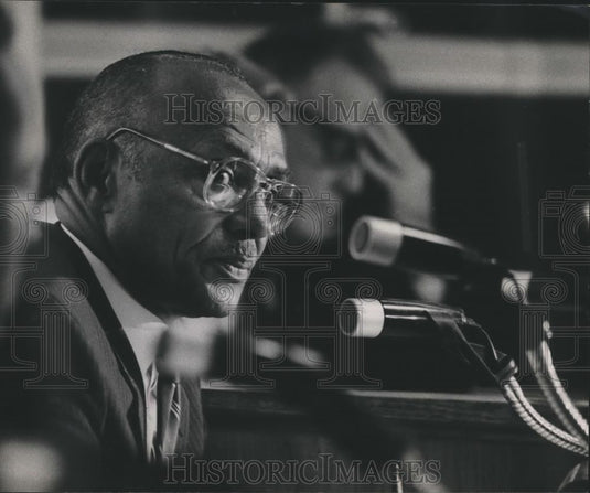 1983 Press Photo President Pro Tem Jerry D. Coleman, Fairfield, Alabama Council - Historic Images