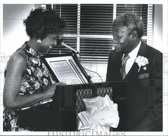 Press Photo Linda Coleman, Daniel Stone, Birmingham, Alabama City Council - Historic Images