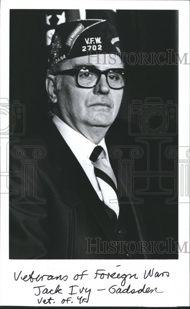 1981 Press Photo Jack Ivy, Veteran of the Year, Gadsden, Alabama - abna25985 - Historic Images