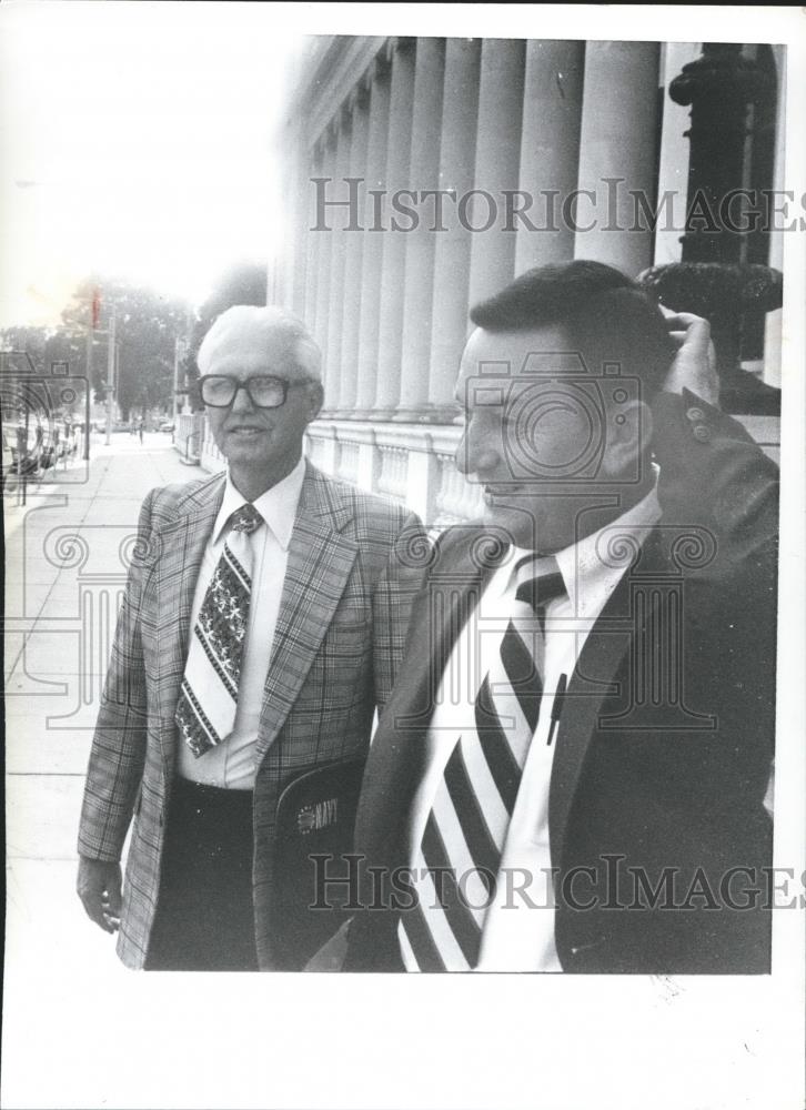 1981 Press Photo Markham and Massingill met with Justice officials, Birmingham - Historic Images
