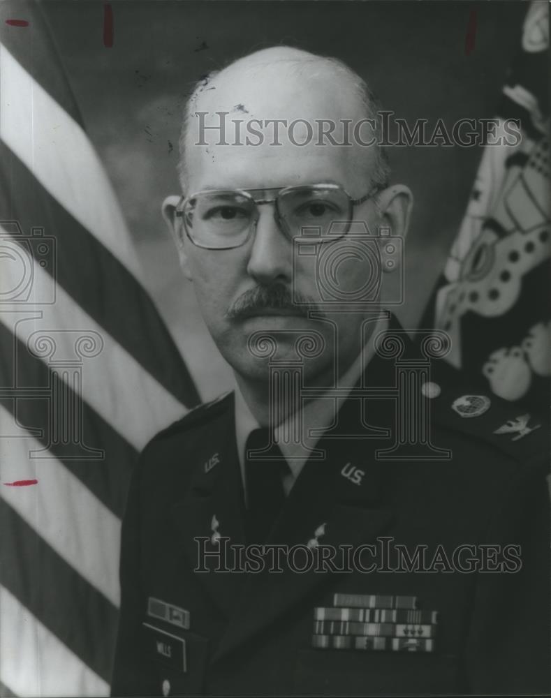 1987 Press Photo Colonel Edward L. Wills - abna26059 - Historic Images