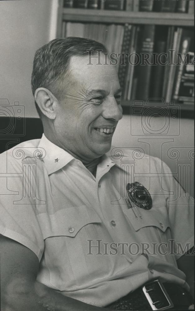 1976 Press Photo Homewood Police Chief E. H. Wood - abna26065 - Historic Images