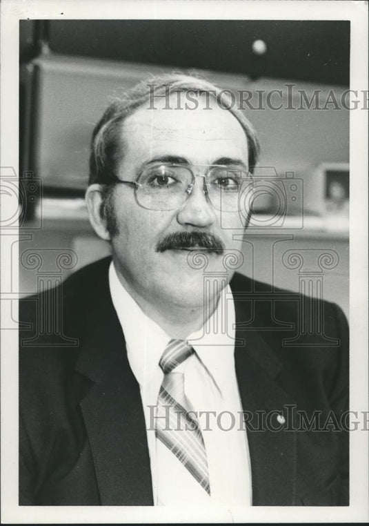 1980 Press Photo Robert G. (Bob) Cleveland, Pelham City Council Candidate - Historic Images